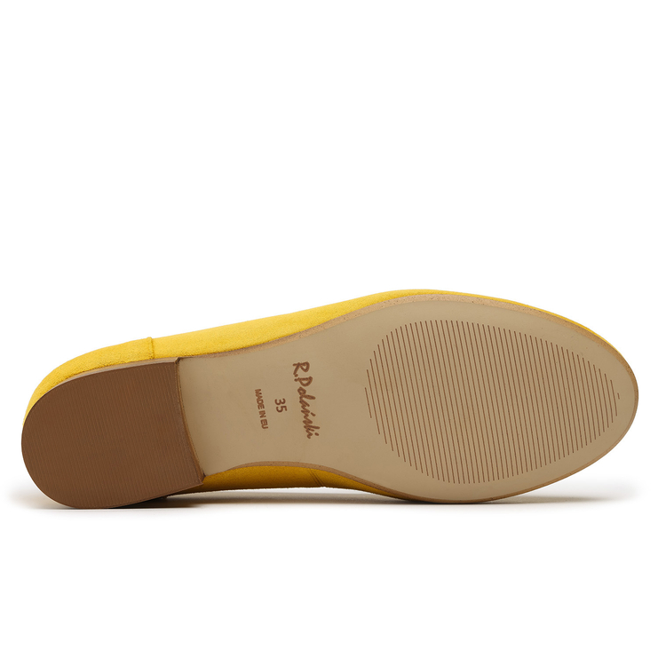 Baleriny R.Polański 1138 - Żółty Zamsz