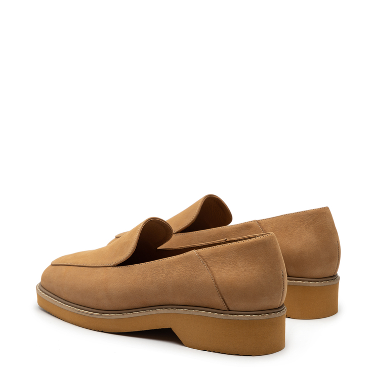 Mokasyny R.Polański 1652 - Camel Nubuk