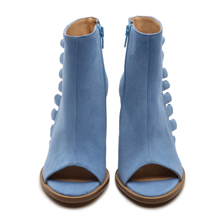 Botki R.Polański 1413 - Błękitny Zamsz