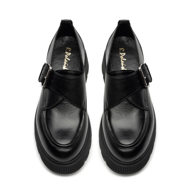 Półbuty R.Polański 1603 - Czarny Lico