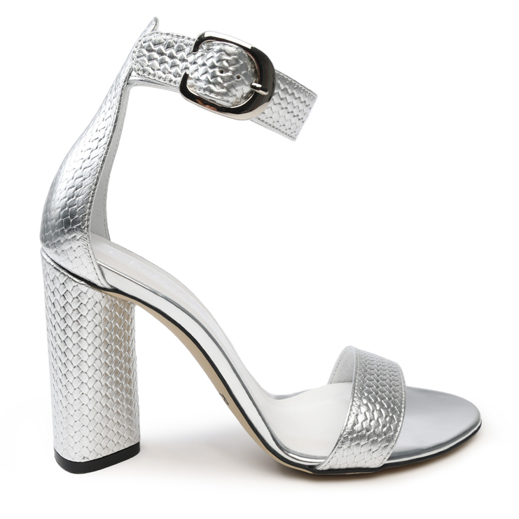Sandały 876 - Srebrna Plecionka