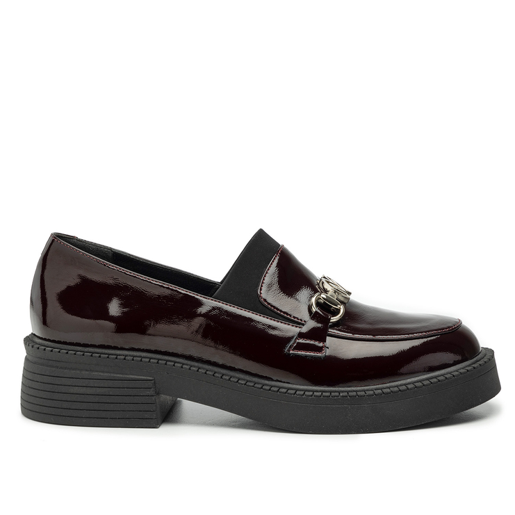 Półbuty R.Polański 2087 - Bordowy Naplak