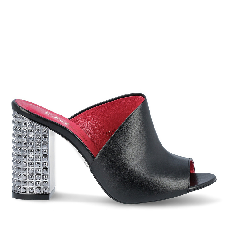 Klapki 936 - Czarny Lico