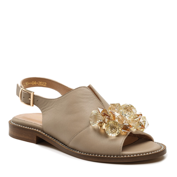 Sandały R.Polański 1500 - Beżowy Icar Lico