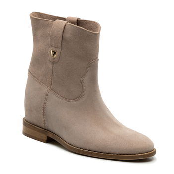 Botki R.Polański 880 - Beżowy 659 Zamsz