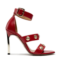 Sandały R.Polański 1287 - Czerwony Lico
