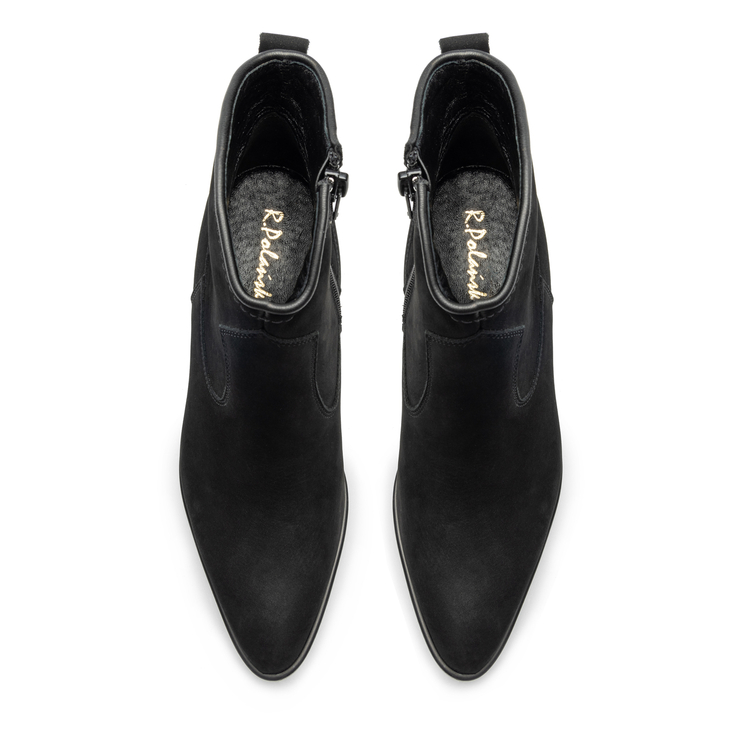 Botki R.Polański 1147 - Czarny Nubuk