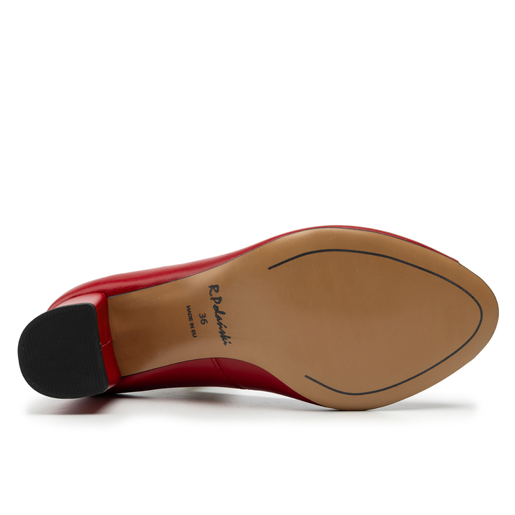 Czółenka R.Polański 1140 - Czerwony Lico