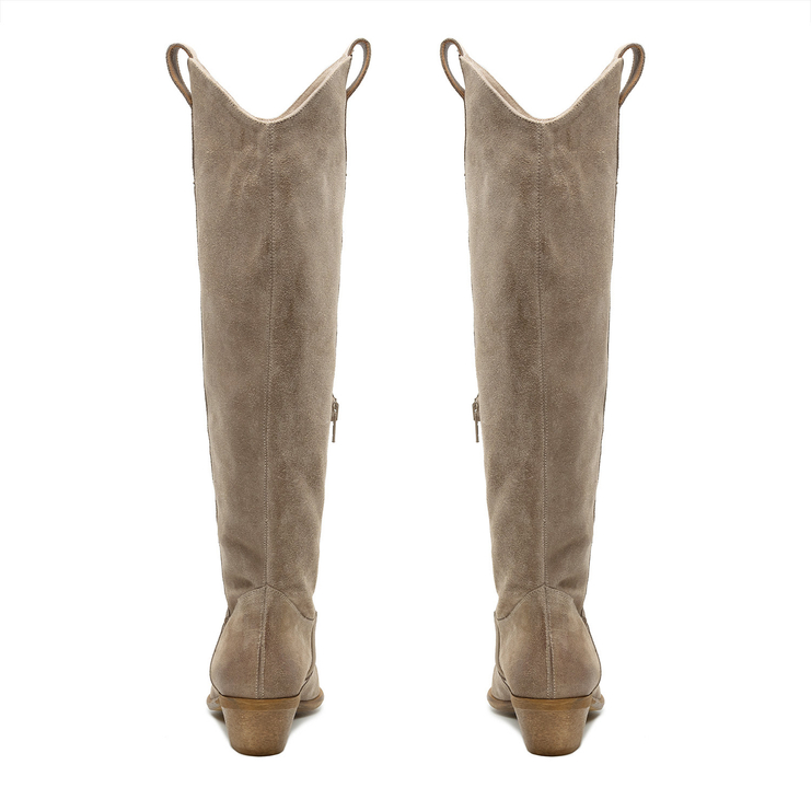 Kozaki R.Polański 1416 - Cappuccino 42 Zamsz