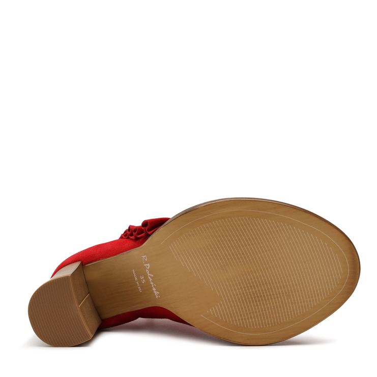 Botki R.Polański 1413 - Czerwony Zamsz