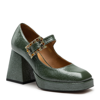 Czółenka R.Polański 1535 - Zielony Naplak