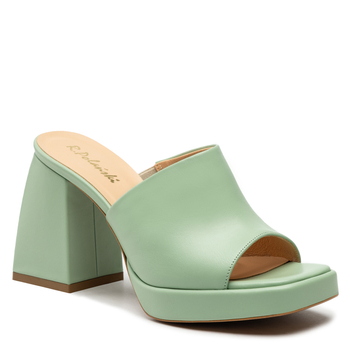 Klapki R.Polański 1648 - Zielony Polina 586 Lico