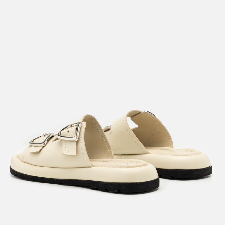 Klapki R.Polański 2131 - Beżowy Lico