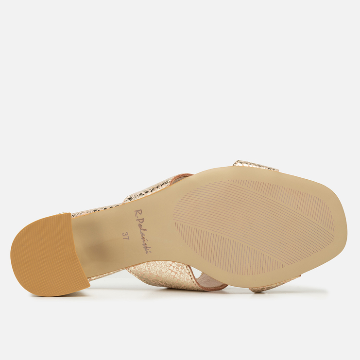 Klapki R.Polański 1097 - Różowy Snake