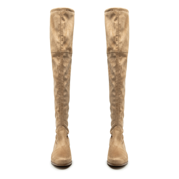 Muszkieterki R.Polański 794 - Beżowy Zamsz