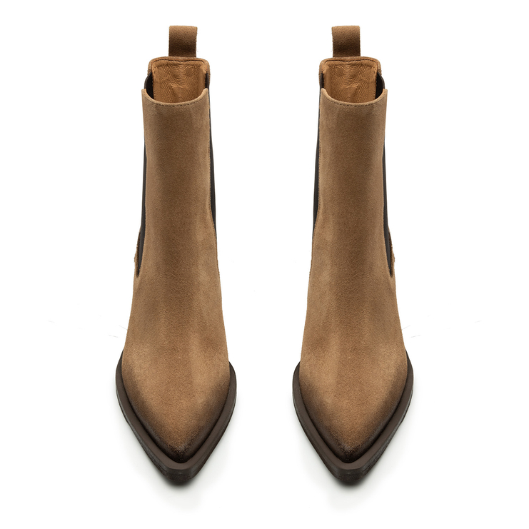 Botki R.Polański 1862 - Camel 546 Zamsz