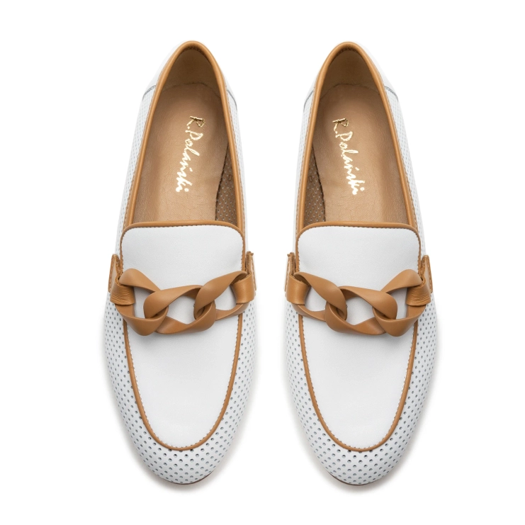 Mokasyny R.Polański 1604 - Biały Lico