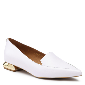 Mokasyny 989 - Biały Lico