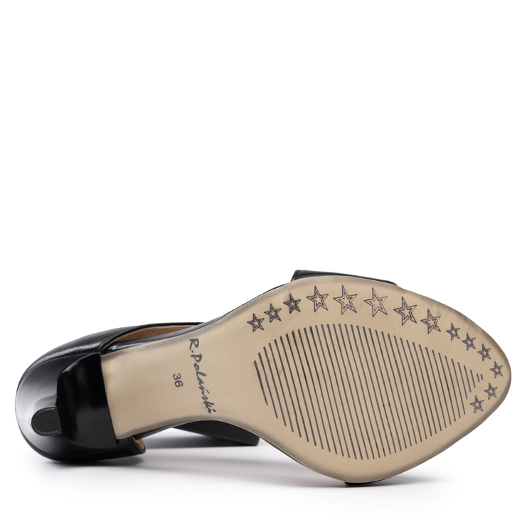 Czółenka 720/N - Czarny Lico