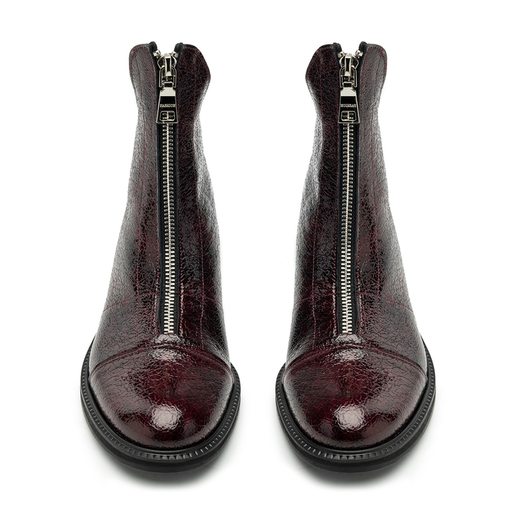 Botki R.Polański 1580/K - Bordowy Naplak