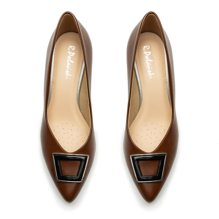 Czółenka R.Polański 1953 - Brązowy Lico