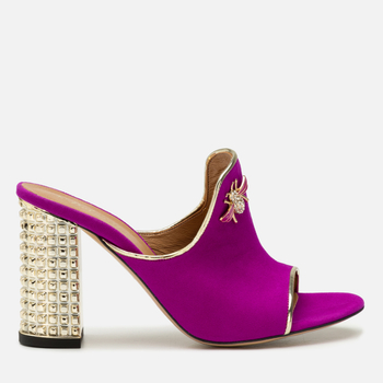 Klapki R.Polański 1007 - Fuksja Zamsz