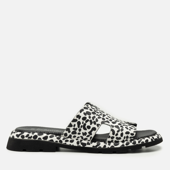 Klapki R.Polański 2123 - Czarno - Biała Pantera