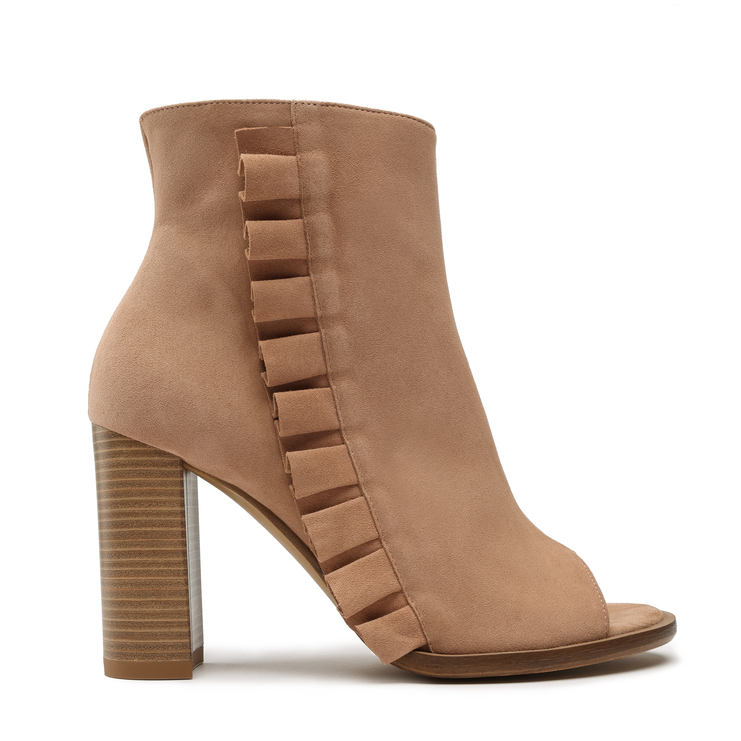 Botki R.Polański 1413 - Beżowy Zamsz