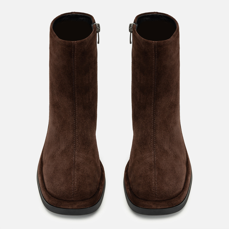 Botki R.Polański 2241 - Brązowy Zamsz