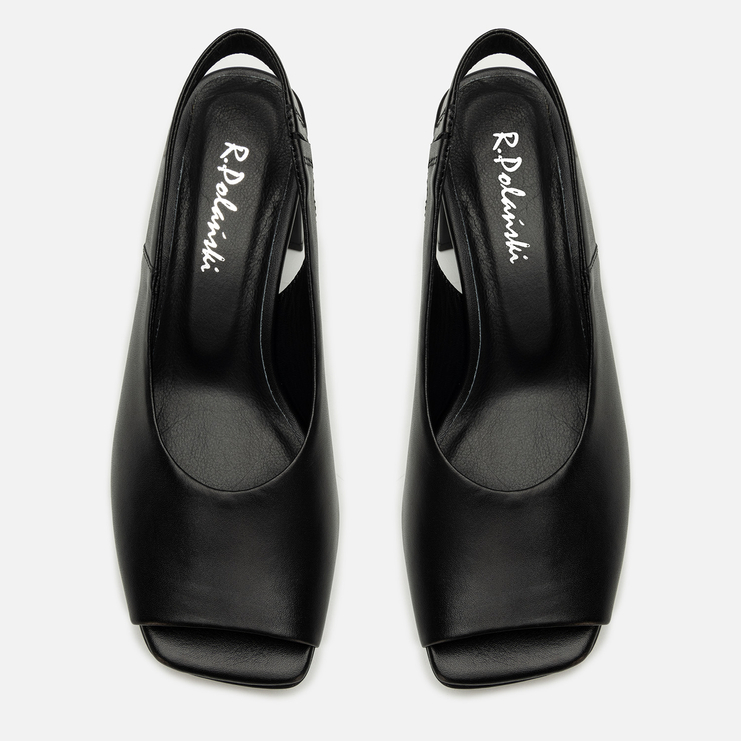 Sandały R.Polański 2179 - Czarny Lico