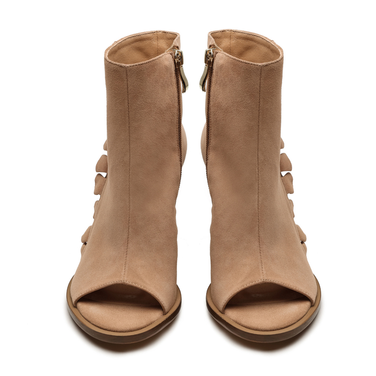 Botki R.Polański 1413 - Beżowy Zamsz