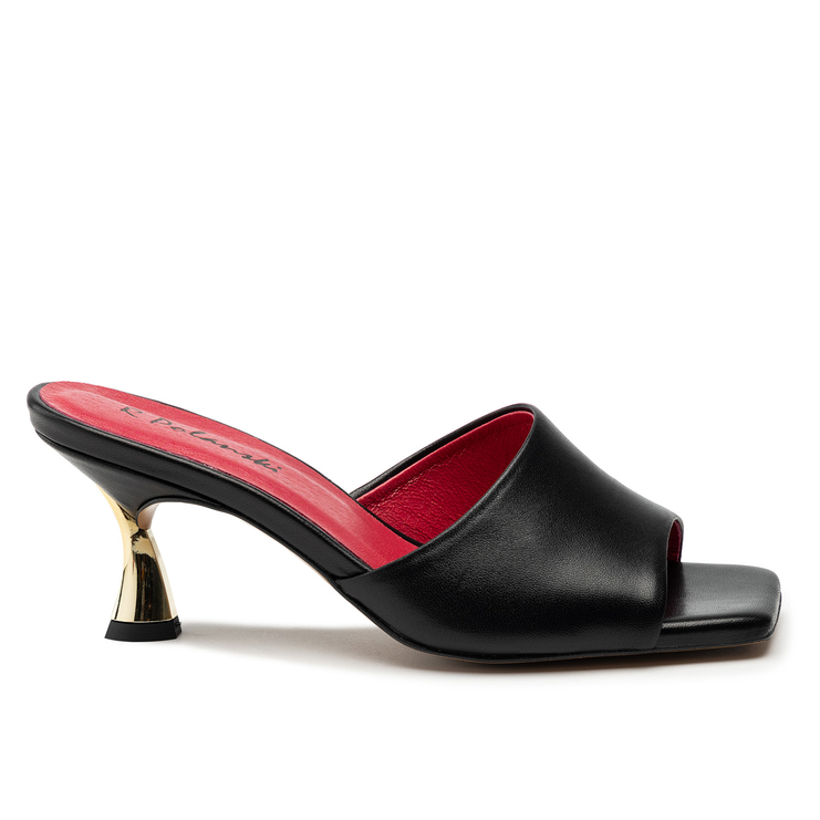 Klapki R.Polański 1236 - Czarny Lico