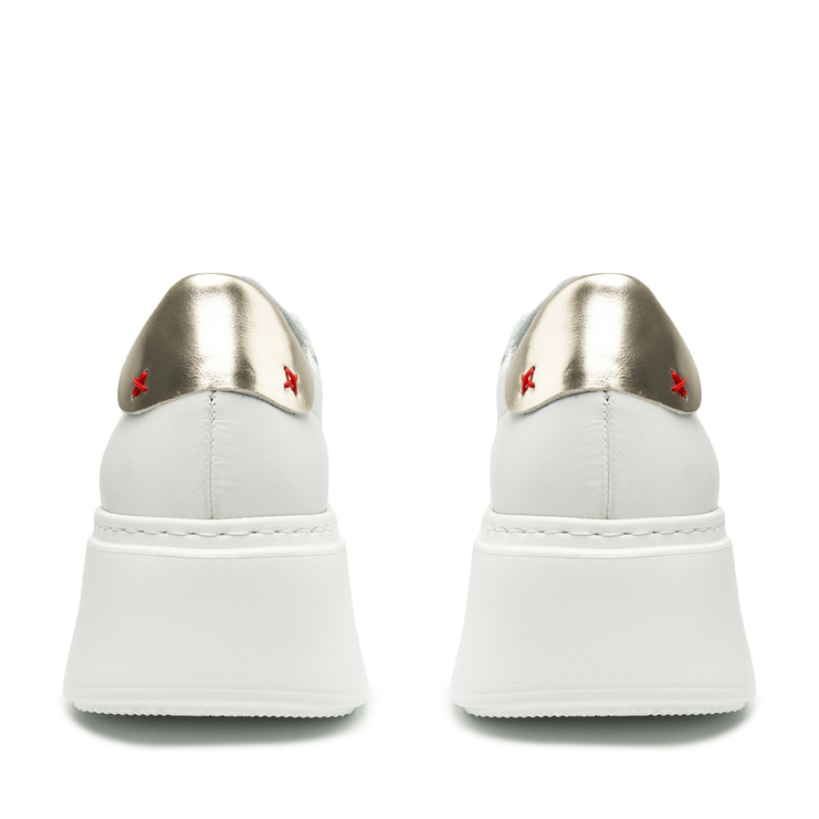 Sneakersy R.Polański 1796 - Biały Lico/Złoty