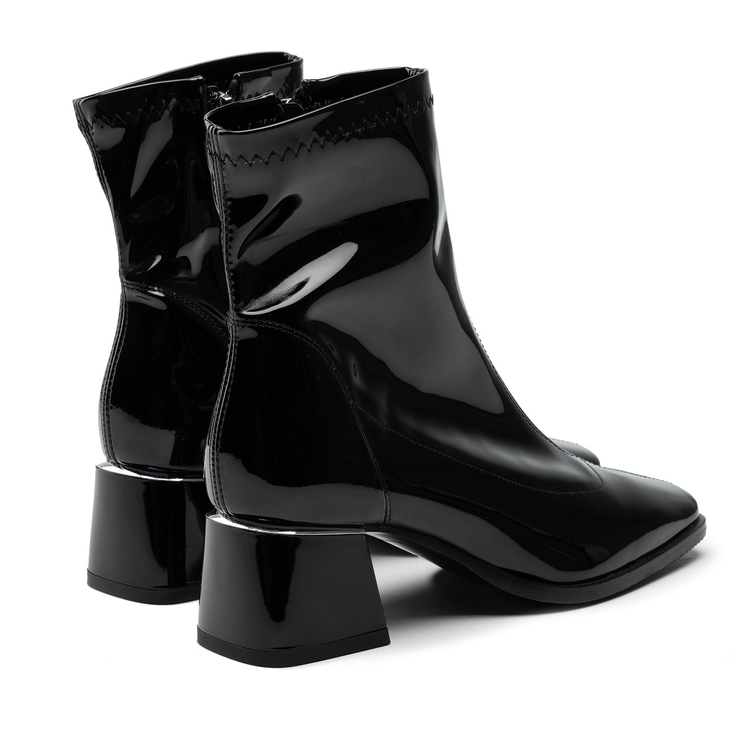 Botki R.Polański 1609 - Czarny Lakier