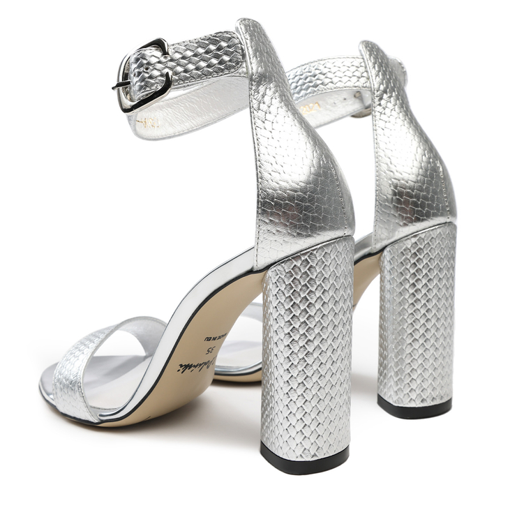 Sandały 876 - Srebrna Plecionka
