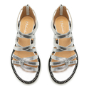 Sandały R.Polański 1642 - Srebrny Lico