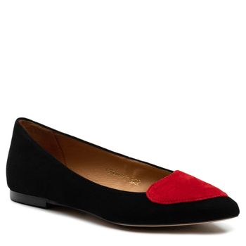 Baleriny R.Polański 912 - Czarny Zamsz