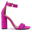 Sandały 876 - Fuksja Zamsz