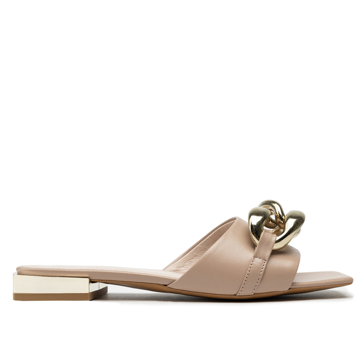 Klapki R.Polański 1271 - Różowy Lico