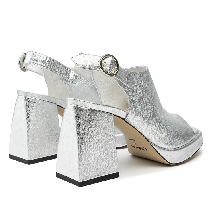 Sandały R.Polański 1496 - Srebrny Lico