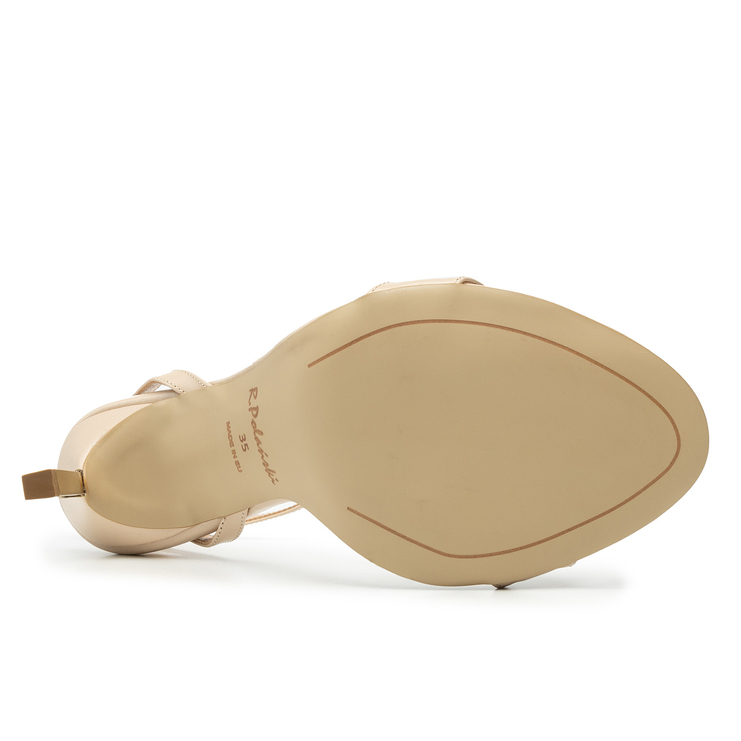 Sandały R.Polański 1074 - Beżowy Lico