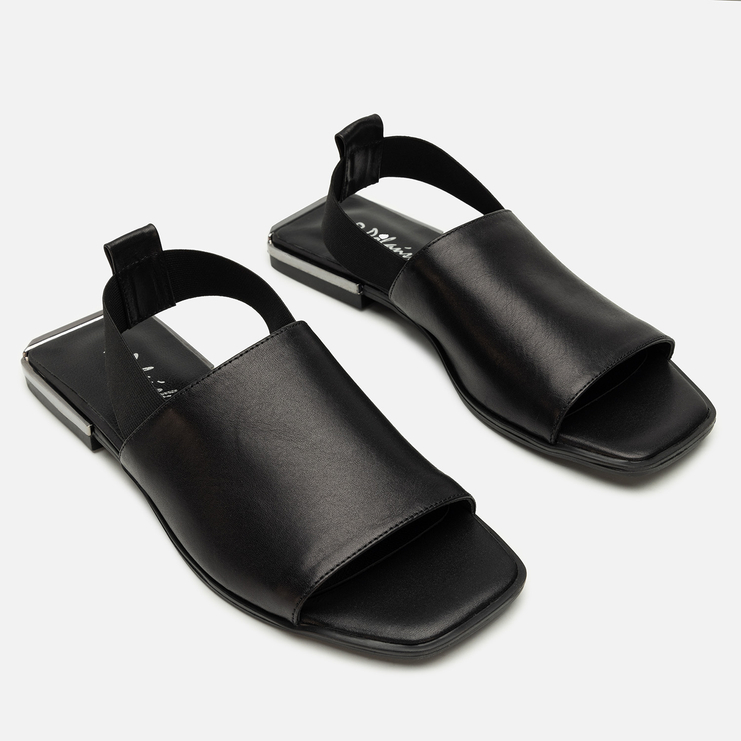 Sandały R.Polański 2165 - Czarny Lico