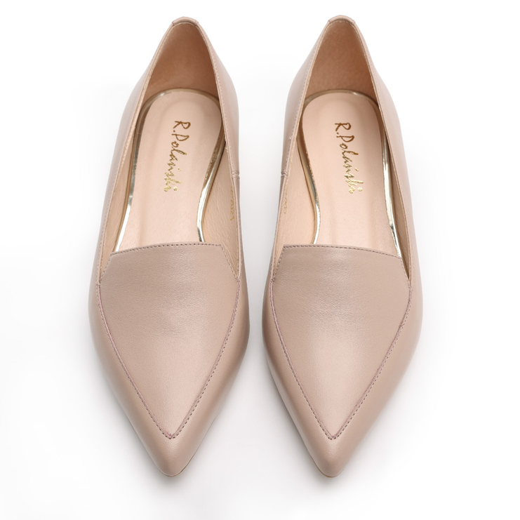 Mokasyny 989 - Różowy Lico