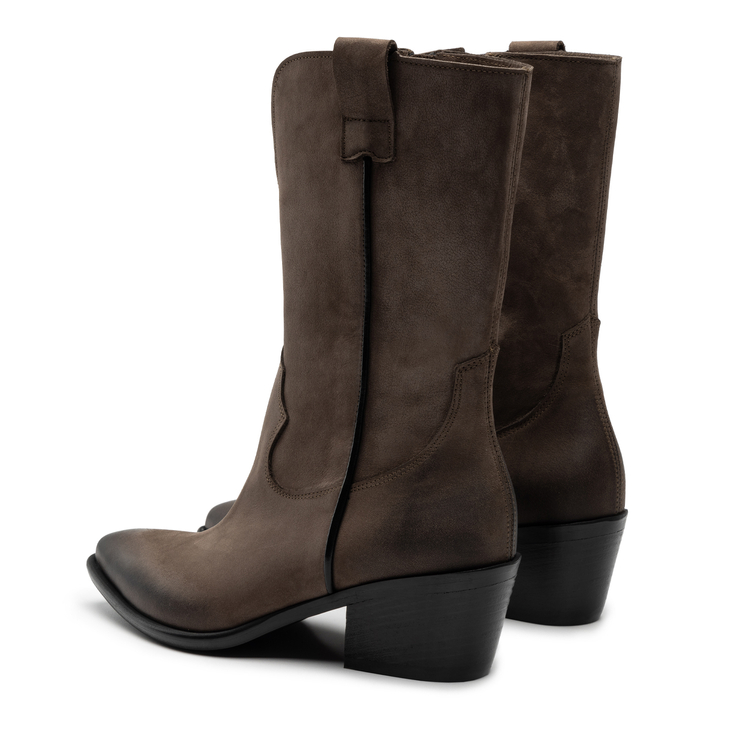 Botki R.Polański 1420 - Taupe Nubuk