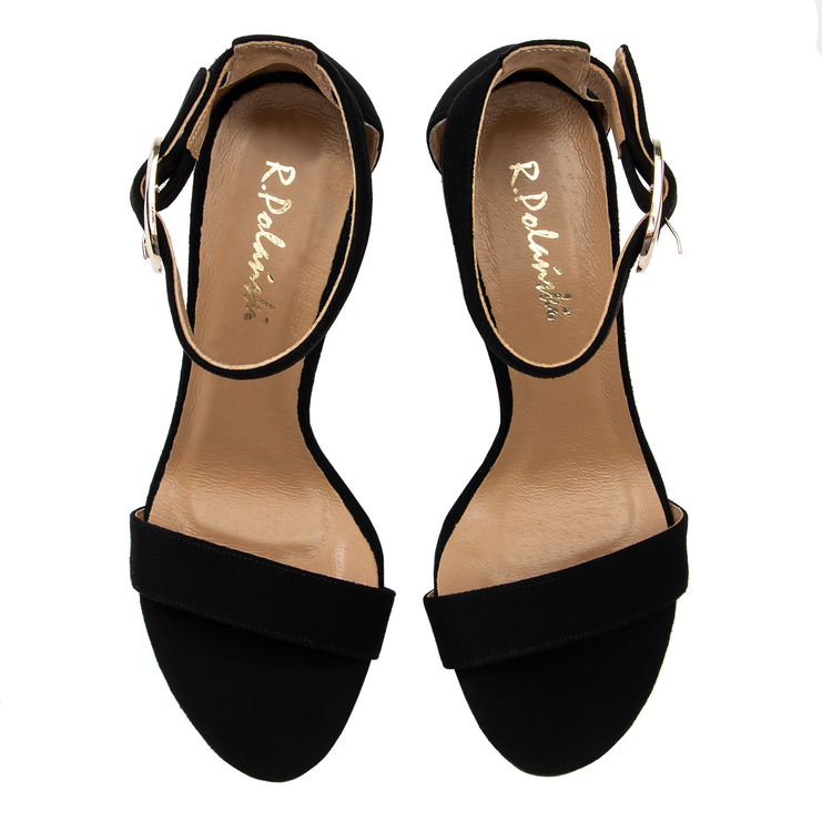 Sandały 876 - Czarny Zamsz