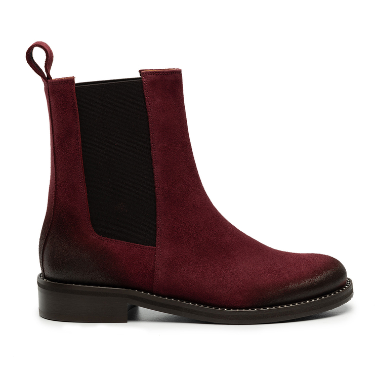 Botki R.Polański 1868 - Bordowy Zamsz