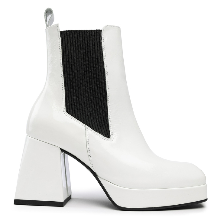 Botki 1353 - Biały Naplak