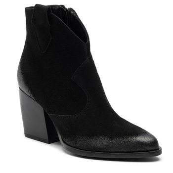 Botki R.Polański 1409 - Czarny Zamsz