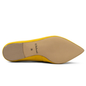 Baleriny 727 - Żółty Zamsz