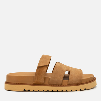 Klapki R.Polański 2159 - Camel Zamsz